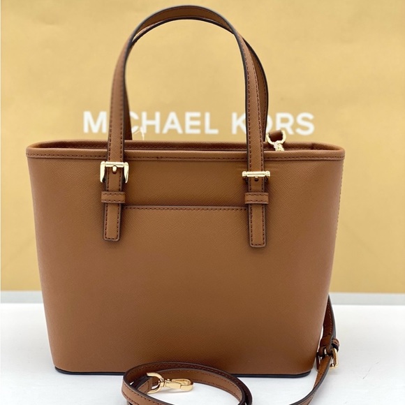 Michael Kors Jet Set Small Carryall Convertible Tote Crossbody - Picture 3 of 11